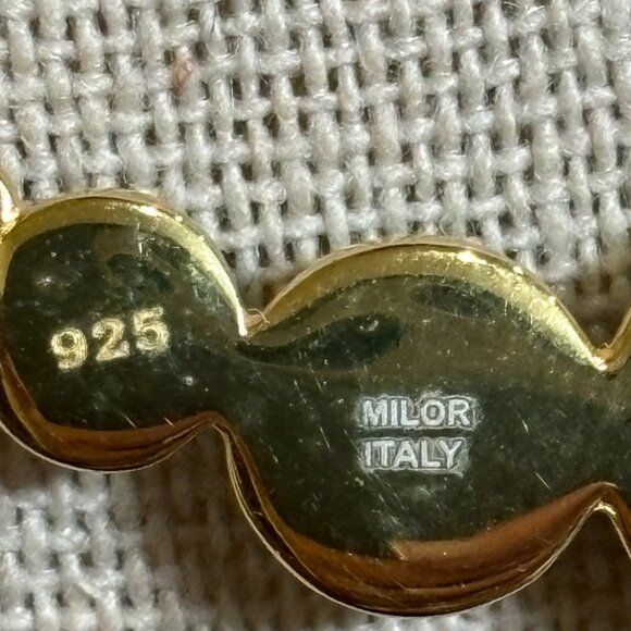 Milor Italy 925 Turquoise Necklace on 18" Chain - Picture 8 of 8